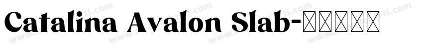 Catalina Avalon Slab字体转换